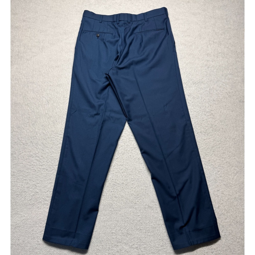 Vintage Nike Windbreaker Track Pants Blue Lined Ankle Zip Y2K Baggy Men's M